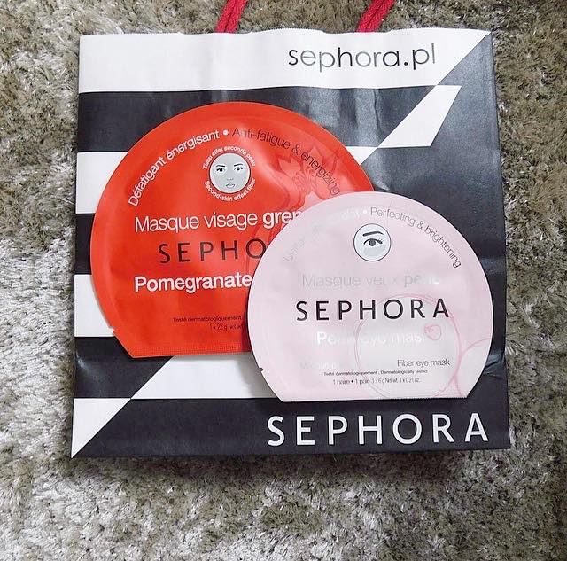 Sephora Pomegranate anti-fatigue & energizing mask AND Sephora Pearl perfecting & brightening eye mask REVIEW